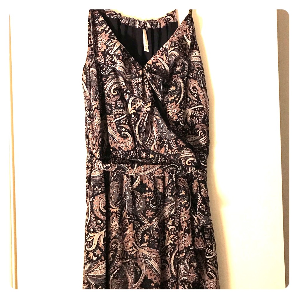 Wrap ruffle maxi dress